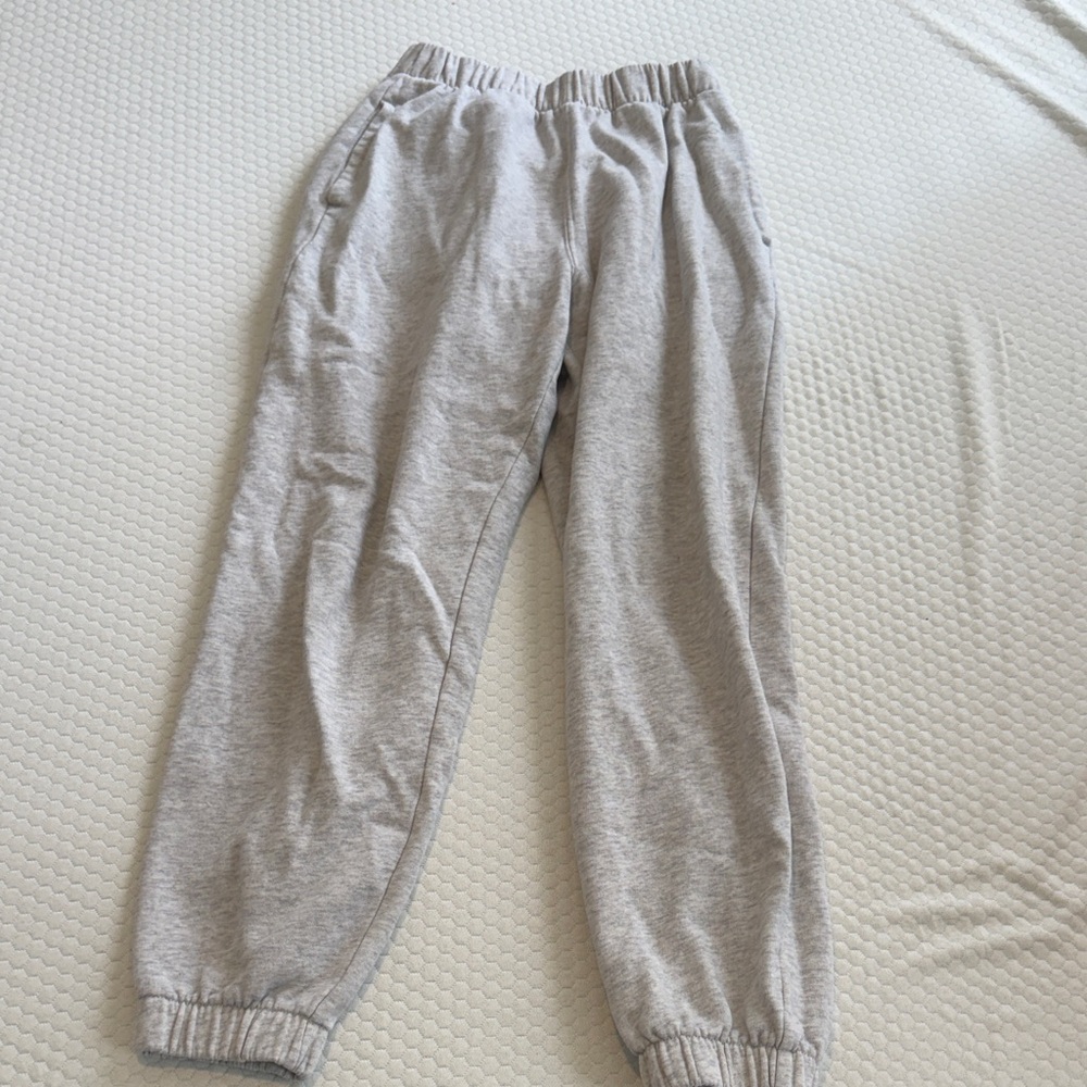 Hollister Gray Elastic-Waist Sweatpants